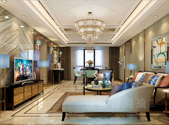亚洲操逼小黄片世纪江尚三室两厅168平装修设计效果欣赏